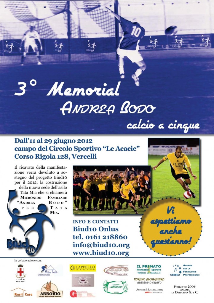 3 memorial Andrea Bodo calcio a 5